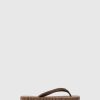 Women ASPORTUGUESAS Bumpy | Beach Flip-Flops Bumpy Brown & Brown Strap