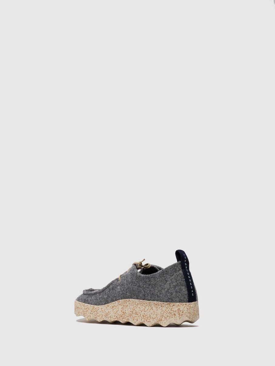 Men ASPORTUGUESAS Chat | Round Toe Shoes Chat Concrete