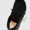 Men ASPORTUGUESAS Chat | Lace-Up Trainers Chat Black Recycled Linen
