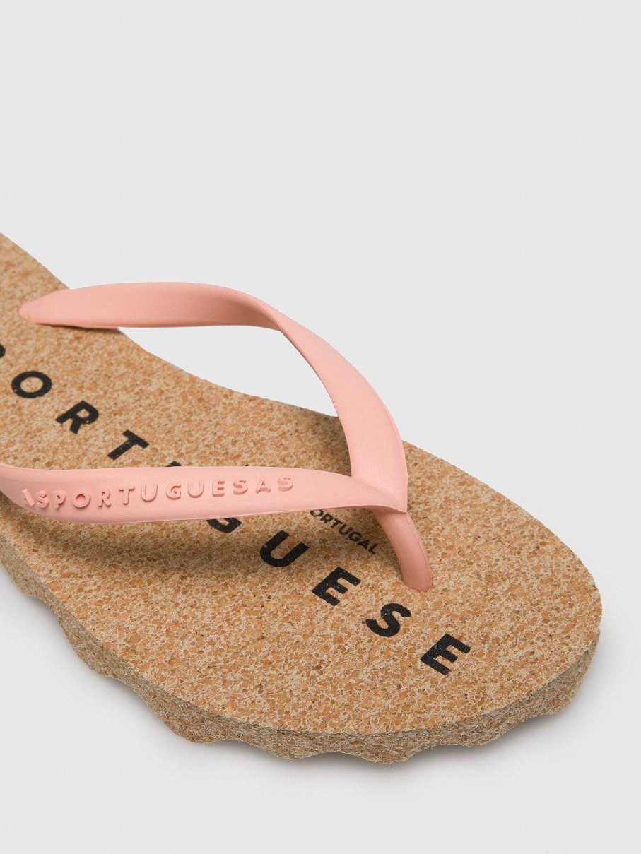 Women ASPORTUGUESAS Base | Beach Flip-Flops Base Pink