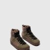 Women ASPORTUGUESAS Cape | Round Toe Ankle Boots Cape Brown/Military Green