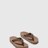 Women ASPORTUGUESAS Feel | Casual Flip-Flops Feel Brown Rubber Strap