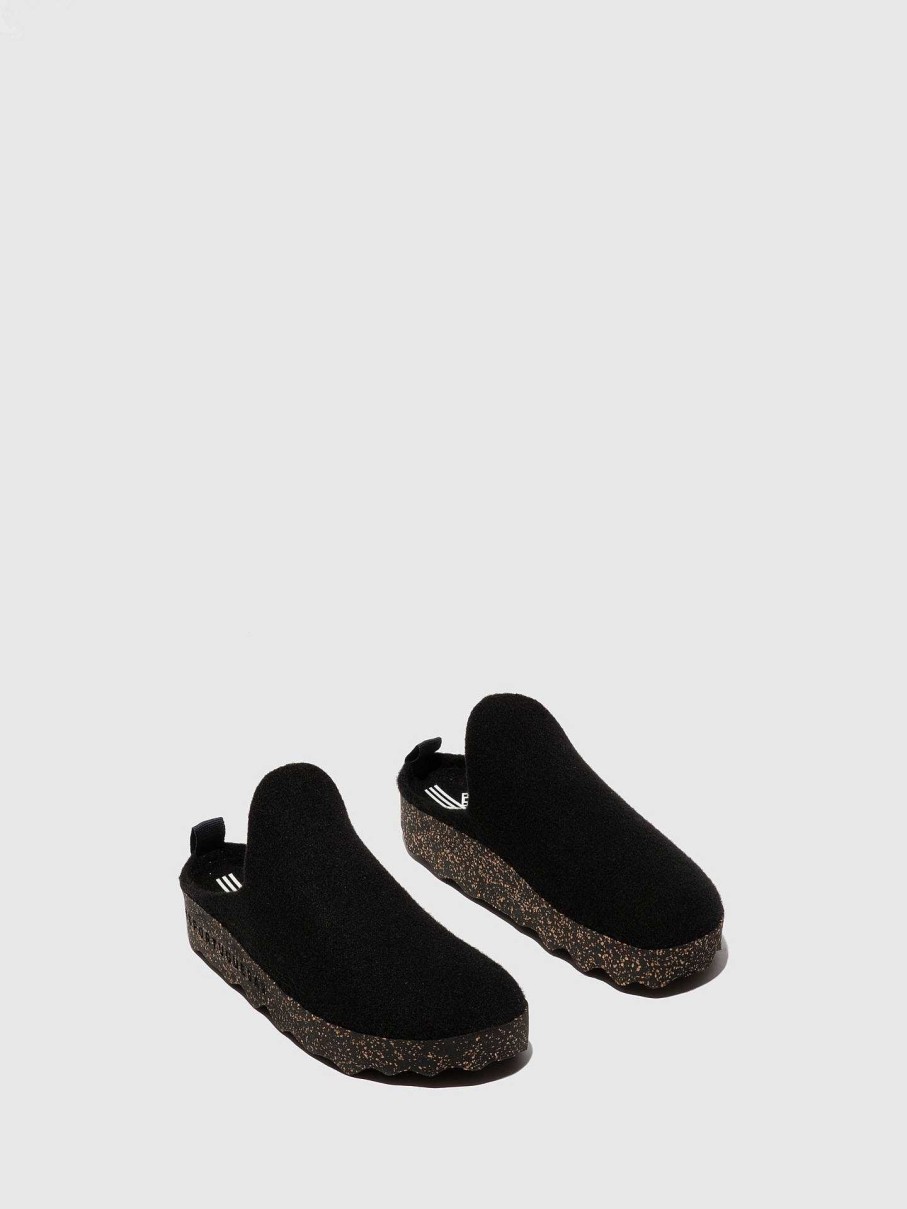 Women ASPORTUGUESAS Come | Slip-On Mules Come Black