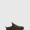 Men ASPORTUGUESAS Come | Round Toe Mules Come Military Green